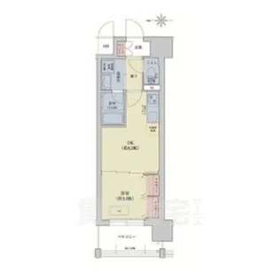 「リシュドール梅小路」【4階】の間取り