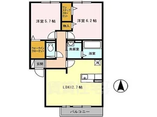 アムールエステート【1階】の間取り