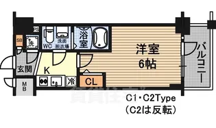 エスリード大阪シティノース【6階】の間取り