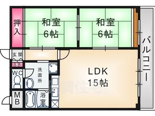 飛鳥グランドパレス【1階】の間取り