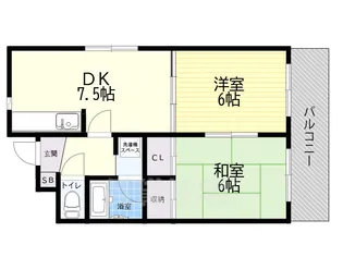 ワークヒルズ武庫之荘【2階】の間取り