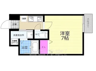 noa東寺駅【1階】の間取り