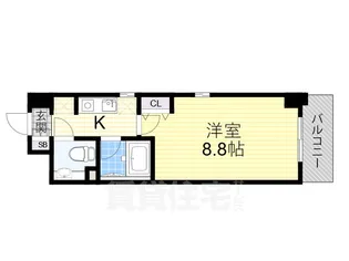 ジュネス東住吉弐番館【3階】の間取り