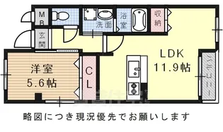 フェリーチェ瑞穂【1階】の間取り