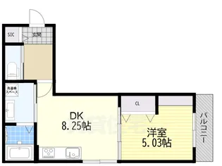 グランディール清華II【1階】の間取り