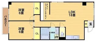 ウエストヴィラ【3階】の間取り