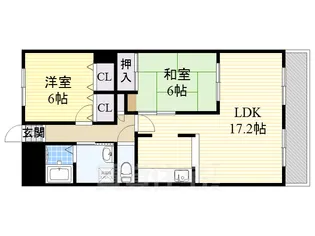 ミクニハイツ2【7階】の間取り