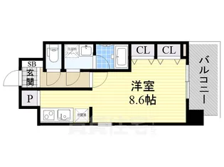 スプランディッド2【10階】の間取り