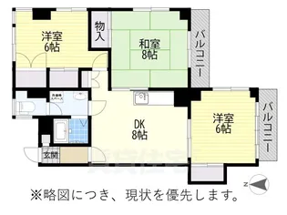 内山ビル【3階】の間取り