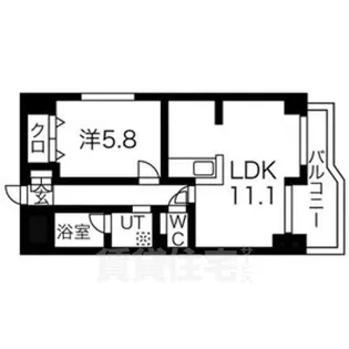 Amabi le中島【4階】の間取り
