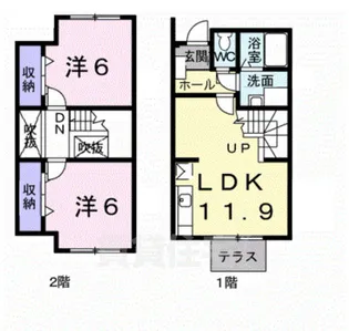 パークサイドスズキ【1階】の間取り