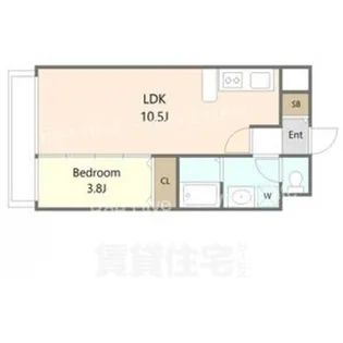 フォルクランド那古野【2階】の間取り