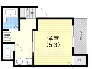 シャンブル神戸【3階】の間取り