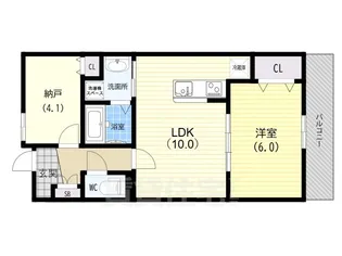 サンビルダープラス高羽ガーデン【-1階】の間取り