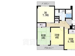 サンパレス大神【1階】の間取り