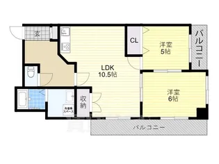 ハイクオリティーアドニス【4階】の間取り