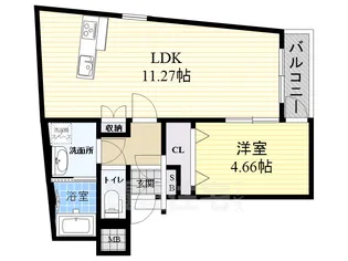 パロス武庫川【2階】の間取り