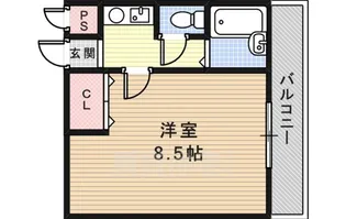 クレールステュディオ【2階】の間取り