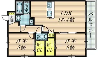 ジュフレールプレミア【2階】の間取り