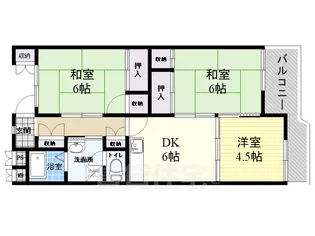 サン兵庫【5階】の間取り