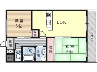 ガーデンパレス高槻【3階】の間取り