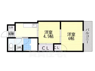 サンワエクシードハイム【6階】の間取り