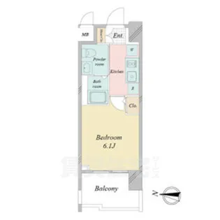 Live Casa堀田【6階】の間取り