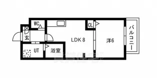 ジーイーセットサウス【3階】の間取り