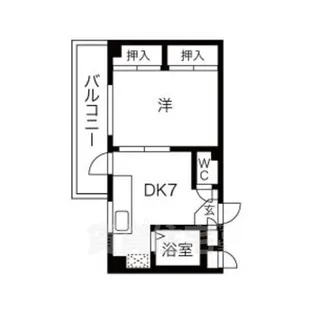 レジデンスオークラ【5階】の間取り