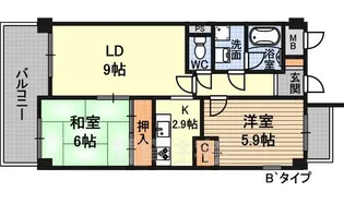 グランドアーバン【4階】の間取り