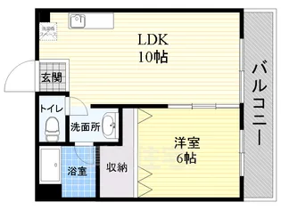 西宮フラワーハイツ【4階】の間取り