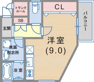 ワコーレヴィアーノ長田【3階】の間取り