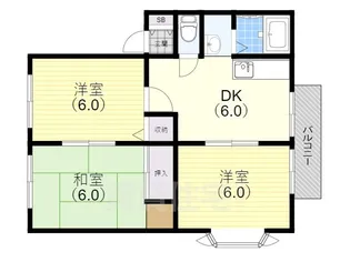 サンビレッジ須磨【D101号室】の間取り
