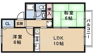 トゥインクル2B棟【1階】の間取り