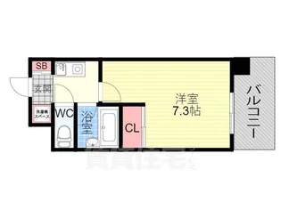 サンシティ四条西洞院【3階】の間取り