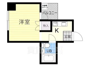 東洋プラザ田辺【7階】の間取り
