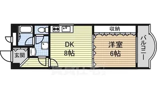 ステューディオ赤門【7C号室】の間取り