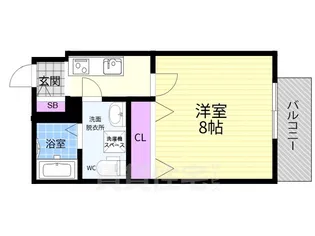 プランドール寺之内【3階】の間取り
