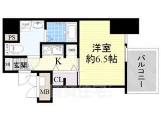 エスライズ御堂筋本町【11階】の間取り
