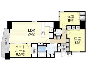 リバーガーデン四天王寺【16階】の間取り