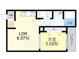 F+style藤井寺道明寺2号館【3階】の間取り