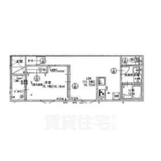 リヴェール神郷【3階】の間取り