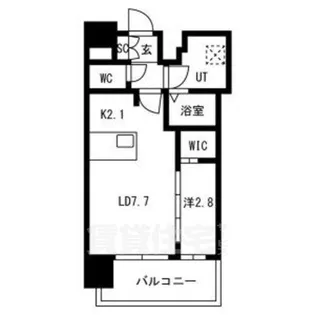 メイクスアート新栄3【13階】の間取り