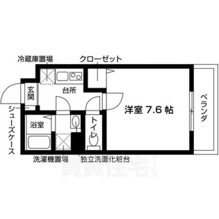 GrandeCourt立命館U.East1【1階】の間取り