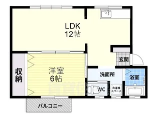 第1コーポ平野【2階】の間取り