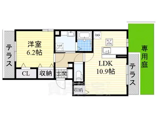 メゾン・ステラ【1階】の間取り