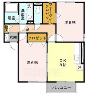 グリーンコート堺東 B【1階】の間取り