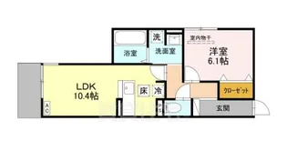 Noble Terrace中山手【1階】の間取り