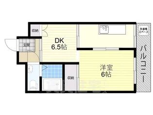 グリーンハイツ天王寺【6階】の間取り
