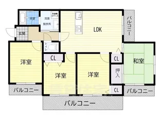 グランドール藤【4階】の間取り